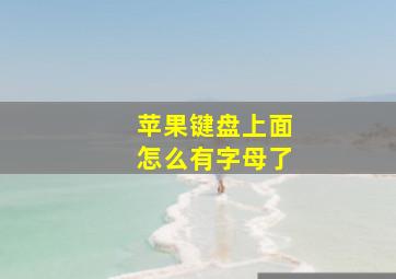 苹果键盘上面怎么有字母了