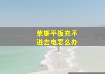 荣耀平板充不进去电怎么办