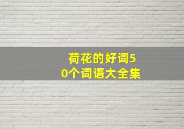 荷花的好词50个词语大全集