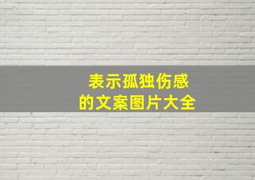 表示孤独伤感的文案图片大全