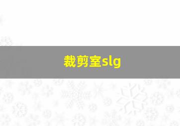 裁剪室slg