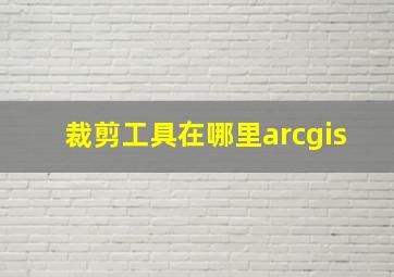 裁剪工具在哪里arcgis