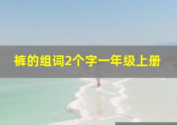 裤的组词2个字一年级上册