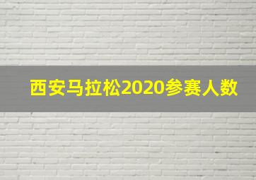 西安马拉松2020参赛人数