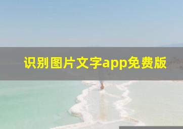 识别图片文字app免费版