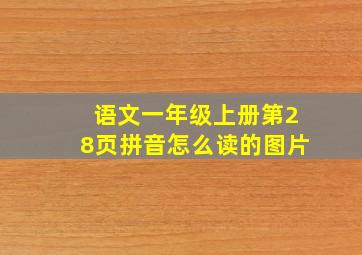 语文一年级上册第28页拼音怎么读的图片