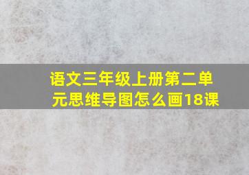 语文三年级上册第二单元思维导图怎么画18课