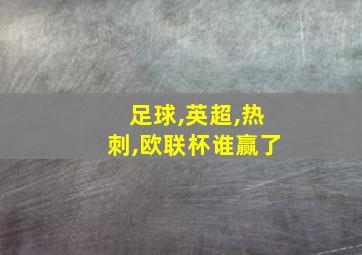 足球,英超,热刺,欧联杯谁赢了