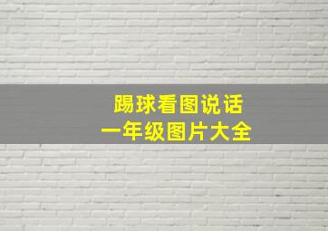 踢球看图说话一年级图片大全