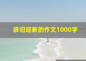 辞旧迎新的作文1000字