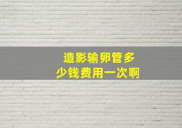 造影输卵管多少钱费用一次啊