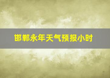 邯郸永年天气预报小时