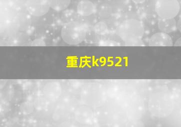 重庆k9521