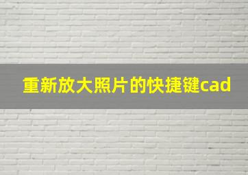 重新放大照片的快捷键cad