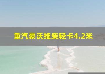 重汽豪沃维柴轻卡4.2米