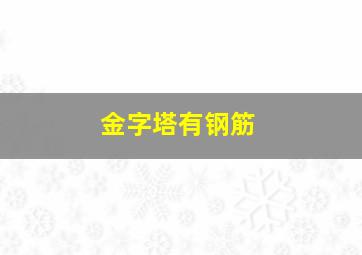 金字塔有钢筋