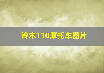 铃木110摩托车图片