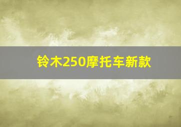 铃木250摩托车新款