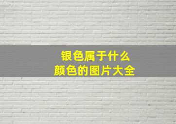 银色属于什么颜色的图片大全