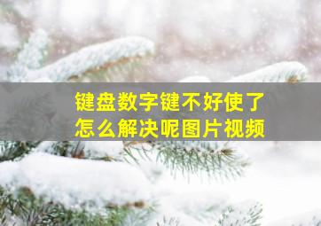 键盘数字键不好使了怎么解决呢图片视频