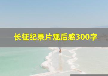 长征纪录片观后感300字