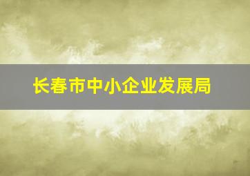 长春市中小企业发展局