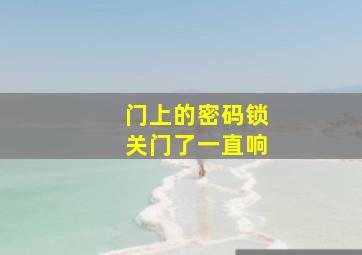 门上的密码锁关门了一直响