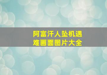 阿富汗人坠机遇难画面图片大全