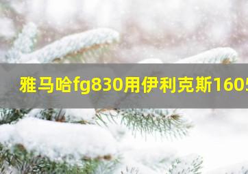 雅马哈fg830用伊利克斯16052