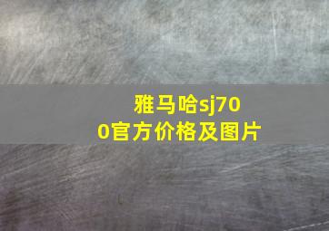 雅马哈sj700官方价格及图片