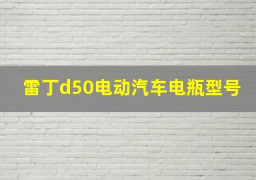 雷丁d50电动汽车电瓶型号