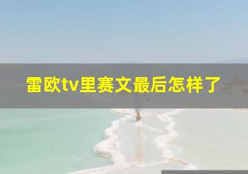 雷欧tv里赛文最后怎样了