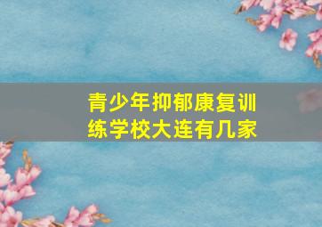 青少年抑郁康复训练学校大连有几家