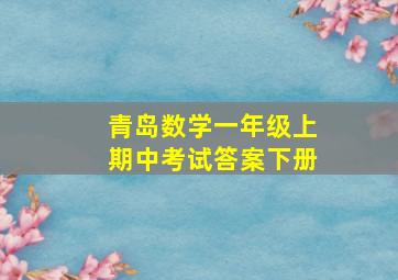 青岛数学一年级上期中考试答案下册