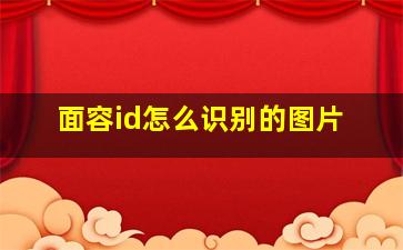 面容id怎么识别的图片