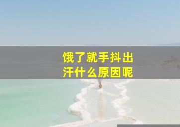 饿了就手抖出汗什么原因呢