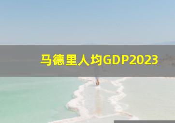 马德里人均GDP2023