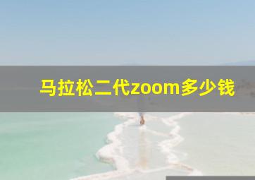 马拉松二代zoom多少钱