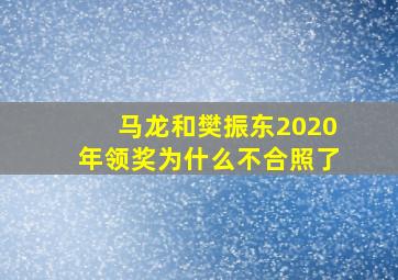 马龙和樊振东2020年领奖为什么不合照了