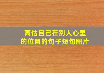 高估自己在别人心里的位置的句子短句图片