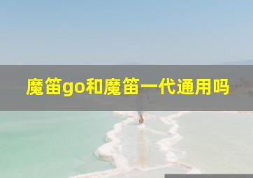 魔笛go和魔笛一代通用吗