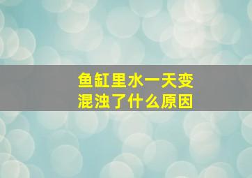 鱼缸里水一天变混浊了什么原因