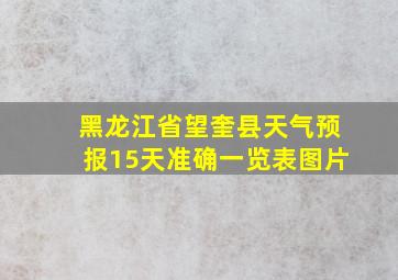 黑龙江省望奎县天气预报15天准确一览表图片