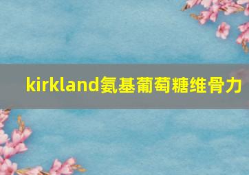 kirkland氨基葡萄糖维骨力