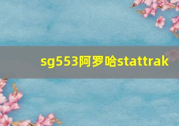 sg553阿罗哈stattrak