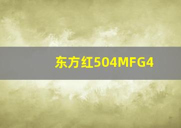 东方红504MFG4