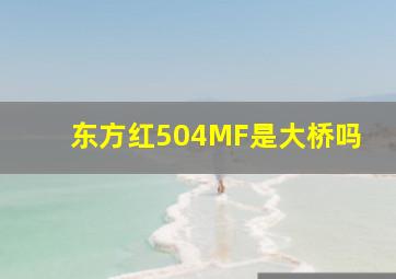 东方红504MF是大桥吗