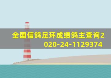 全国信鸽足环成绩鸽主查询2020-24-1129374