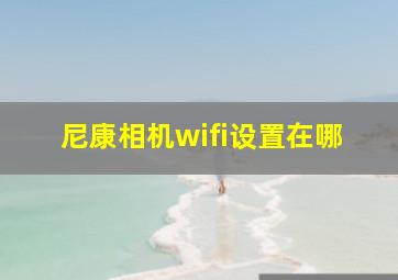 尼康相机wifi设置在哪