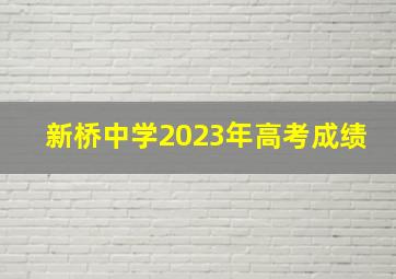 新桥中学2023年高考成绩